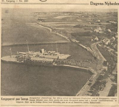 Kongeparret pÃ¥ SamsÃ¸
Nationaltidende 20. september 1949
